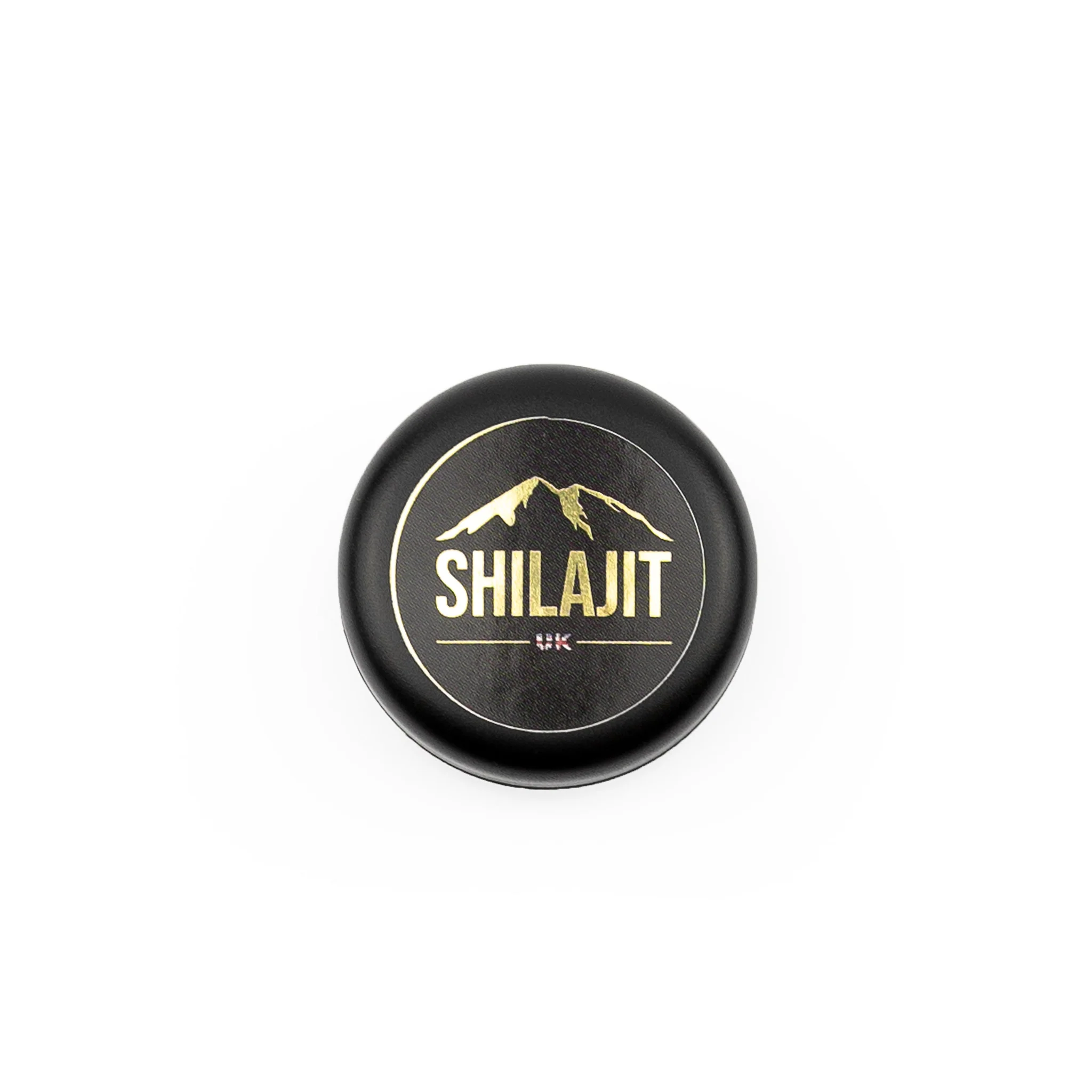 Shilajit UK jar lid, top-down view